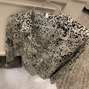 REDUCED 👚🌷🌺Zara TRF Collection cheetah top